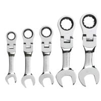 Dragon-Tools Steek - Ring Ratel Knik - Kort - 10 t/m 19 mm - 5 delig