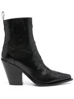 Sartore bottes en cuir 100 mm - Noir