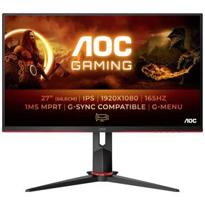 AOC 27G2SPU/BK Gaming monitor Energielabel E (A - G) 68.6 cm (27 inch) 1920 x 1080 Pixel 16:9 1 ms VGA, DisplayPort, HDMI, Hoofdtelefoon (3.5 mm jackplug), USB