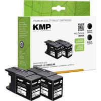 KMP Inktcartridge vervangt Brother LC-1280XLBK Compatibel 2-pack Zwart B59DX 1524,4021 - thumbnail