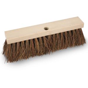 Brumag Bezem kop - Piassava - extra sterk - FSC hout - bruin - 40 cm   -