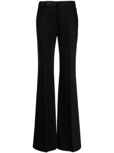 ETRO pantalon de tailleur évasé à effet métallisé - Noir