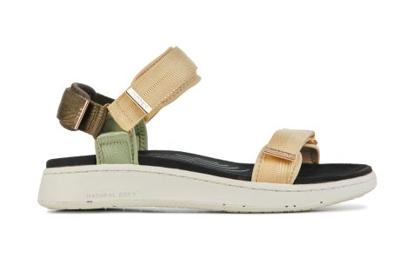 Woden Dames Sandalen in Stof (Beige)