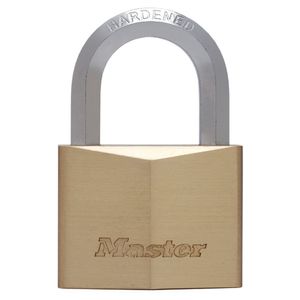 Masterlock 60mm extra thick solid brass body - 35mm hardened steel HEXagonal shac - 1165EURD