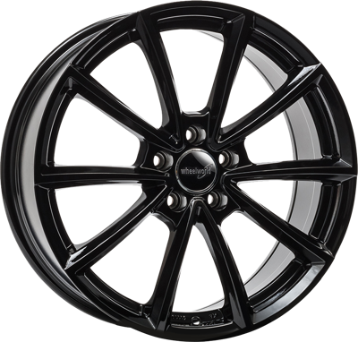 WHEELWORLD WH28 Zwart glanzend