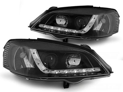 Tuning-Tec Koplampen met parkeerlicht OPEL ASTRA G 09 97-02 04 ZWART