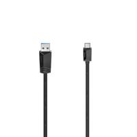 Hama 200653 USB C-stekker naar USB A-stekker, USB 3.2 Gen1, 5 Gbit/s, 3,00 m, zwart