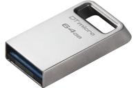 Kingston DataTraveler Micro USB Flash Drive 128GB 200MB/s Metalen USB 3.2 Gen 1 - DTMC3G2/128GB