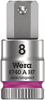 Wera 05003339001 8740 A HF Zyklop bitmoer met 1/4 inch aandrijving met houderfunctie, 8,0 x 28 mm, roze