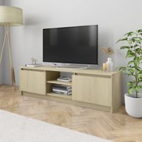 Tv-meubel 120x30x35,5 cm bewerkt hout sonoma eikenkleurig