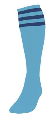 Precision voetbalsokken Stripe junior nylon groen/wit Precision voetbalsokken Stripe junior nylon groen/wit