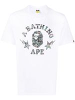 A BATHING APE® t-shirt en coton à logo imprimé - Blanc - thumbnail