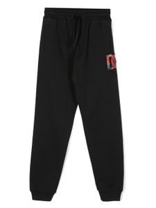 Dolce & Gabbana Kids pantalon de jogging à broderies - Noir