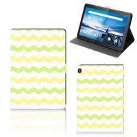 Lenovo Tablet M10 Tablet Hoes Waves Yellow - thumbnail