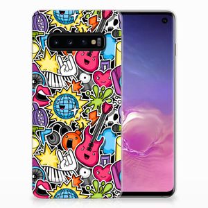 Samsung Galaxy S10 Silicone Back Cover Punk Rock