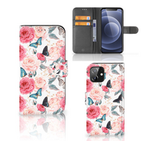 iPhone 12 | 12 Pro (6.1") Hoesje Butterfly Roses - thumbnail