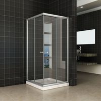 Wiesbaden Douchecabine Hoekinstap 100x100x190 cm 5 mm Helder Glas