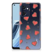 OPPO Reno 7 5G | Find X5 Lite TPU bumper Hearts - thumbnail