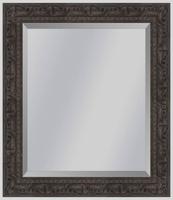 Brocante spiegel met ornament Sevilla Bruin eiken small 49mm