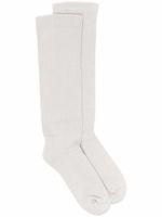 Rick Owens chaussettes à logo intarsia - Gris