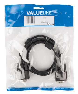 Valueline 2m VGA m/m VGA kabel VGA (D-Sub) Zwart Valueline 2m VGA m/m VGA kabel VGA (D-Sub) Zwart