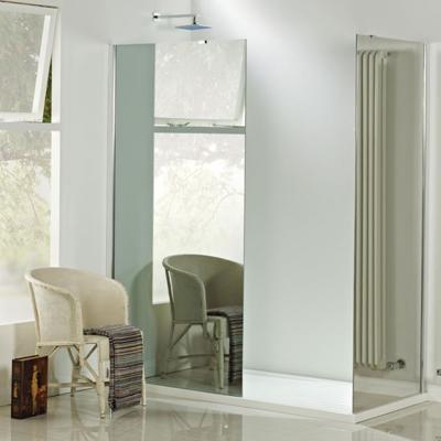 Sanigoods Reflection 140x200cm spiegelglas douchewand 8mm antikalk Sanigoods Reflection 140x200cm spiegelglas douchewand 8mm antikalk