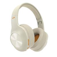 Hama Bluetooth hoofdtelefoon, over-ear headset (draadloze headset met 38 uur accu, opvouwbare oortelefoon met basversterking, geïntegreerde microfoon, draadloze headset) beige