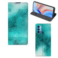 Bookcase OPPO Reno4 Pro 5G Painting Blue