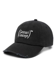 CANNARI CONCEPT casquette en coton à logo brodé - Noir