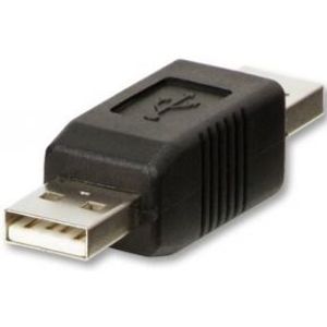 Lindy 71229 tussenstuk voor kabels USB A Zwart