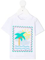 Stella McCartney Kids t-shirt à imprimé palmier - Blanc