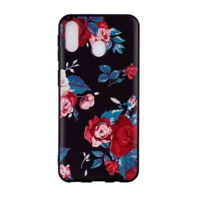 Shop4 - Samsung Galaxy M20 Hoesje - Zachte Back Case Rozen