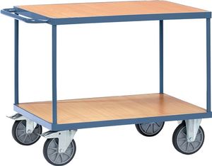 Promat Tafelwagen | 2 laadvlakken L1000xB700mm | duifblauw, RAL 5014 drgverm.600 kg - 9000444116 9000444116