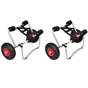 VidaXL Kayaktrolleys 2 st aluminium