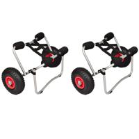 VidaXL Kayaktrolleys 2 st aluminium