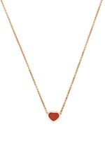 Chopard collier My Happy Heart en or rose 18ct serti de cornaline