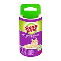 Scotch-Brite Pet Extra Sticky Lint Roller Refill, 48 vellen - Ontworpen voor huisdier haar, Easy Tear Sheets, Veilig op Stoffen