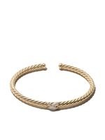 David Yurman bracelet Cablespira X Station en or 18ct serti de diamants - thumbnail