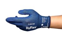 Ansell HyFlex 11-819 Dunne werkhandschoenen, antislip nitril-coating, beschermende handschoenen tegen elektrostatische ontladingen, antistatisch, touchscreen, blauw, maat XL (1 paar)