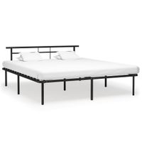 Bedframe metaal zwart 180x200 cm