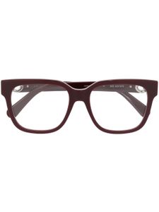 Stella McCartney Eyewear lunettes de vue Falabella à branches en chaîne - Rouge