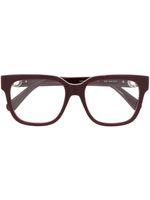 Stella McCartney Eyewear lunettes de vue Falabella à branches en chaîne - Rouge