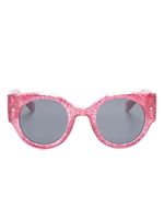 Chiara Ferragni lunettes de soleil à monture ronde - Rose - thumbnail