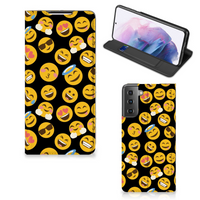 Samsung Galaxy S21 Plus Hoesje met Magneet Emoji