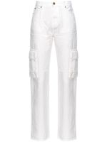 PINKO jean droit à taille haute - Blanc