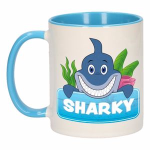 Dieren mok /haaien beker Sharky 300 ml   -