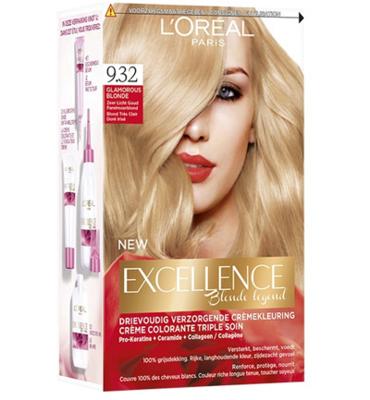 L’Oréal Paris Excellence Blonde Legend 9.32 - Licht parelmoer blond - Haarvef L’Oréal Paris Excellence Blonde Legend 9.32 - Licht parelmoer blond - Haarvef