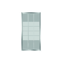 Avis 3-delige schuifdeur 80 cm chroom