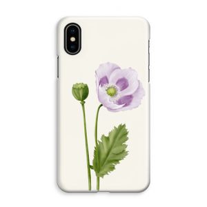 Purple poppy: iPhone XS Max Volledig Geprint Hoesje