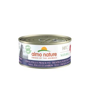 Almo Nature HFC Natural met tonijn, kip en ham natvoer kat (150 g) 12 x 150 g